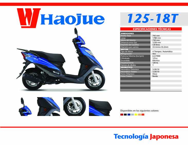 Motos Haojue HJ125-18T