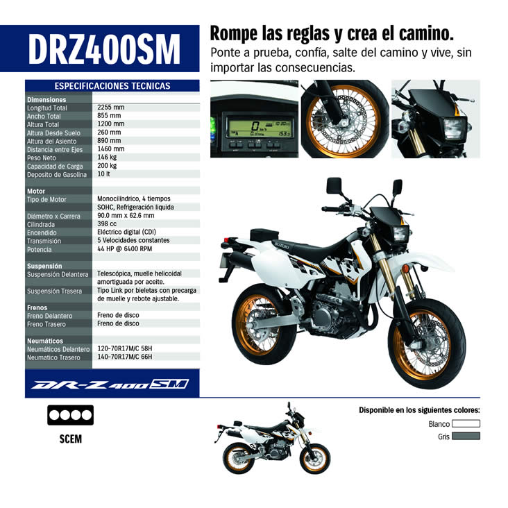 Motos Suzuki DRZ-400SM