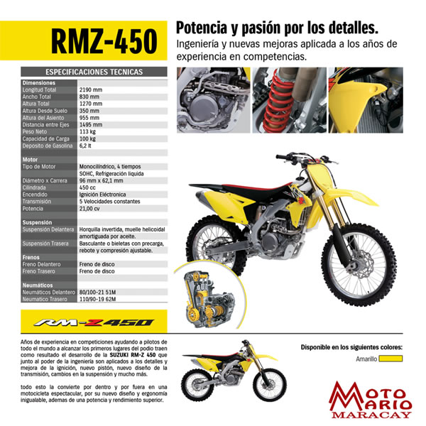 Motos Suzuki RMZ-450